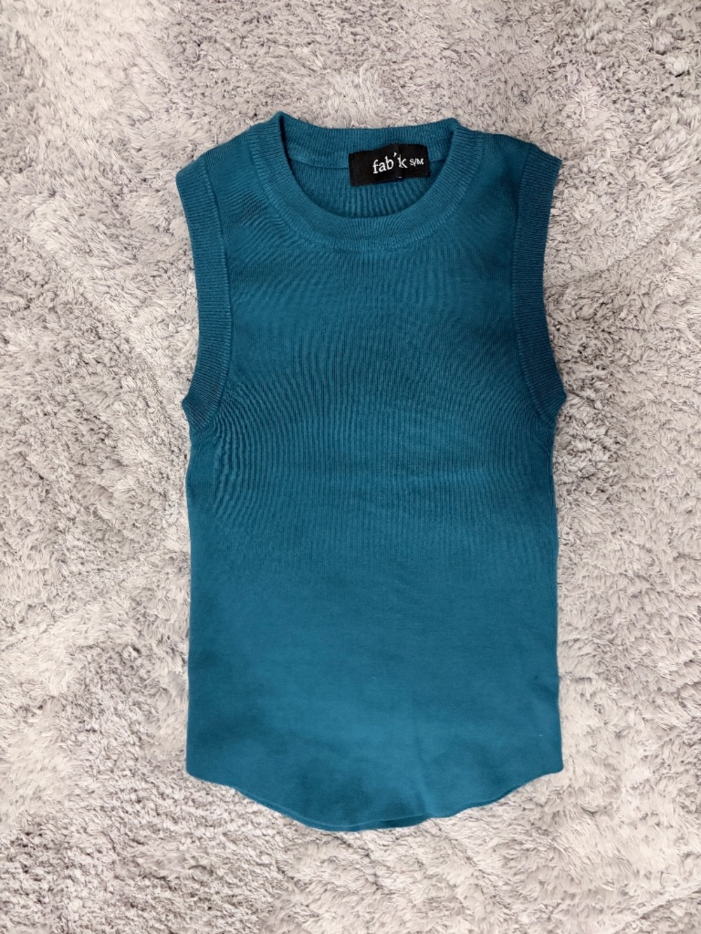 Fab'rik Sleeveless ribbed tank top S/M